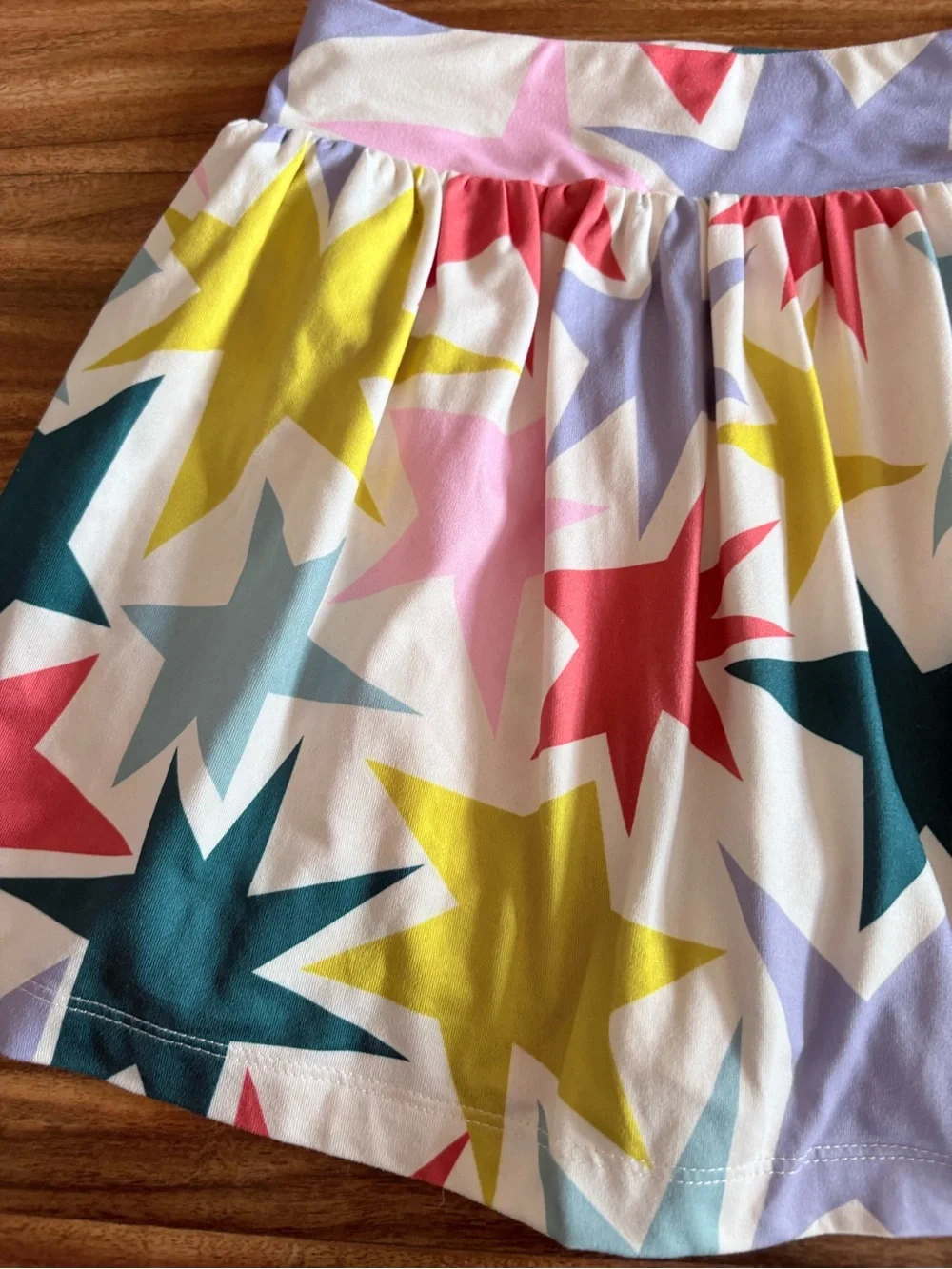 Hanna Andersson Girls Active MadeForSun Star Print Athletic Skort 120 cm 6 7 Yrs